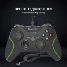 Купити Геймпад GamePro MG450B PC/PS3/Android Black-Green (MG450B) - фото 11