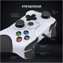 Купити Геймпад GamePro MG450W USB White-Black (MG450W) - фото 6