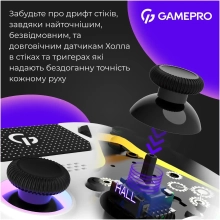 Купити Геймпад GamePro із зарядною станцією 2.4G/BT 5.1/USB (Switch/PC/PS/iOS/Android) RGB White (GPS20W) - фото 7