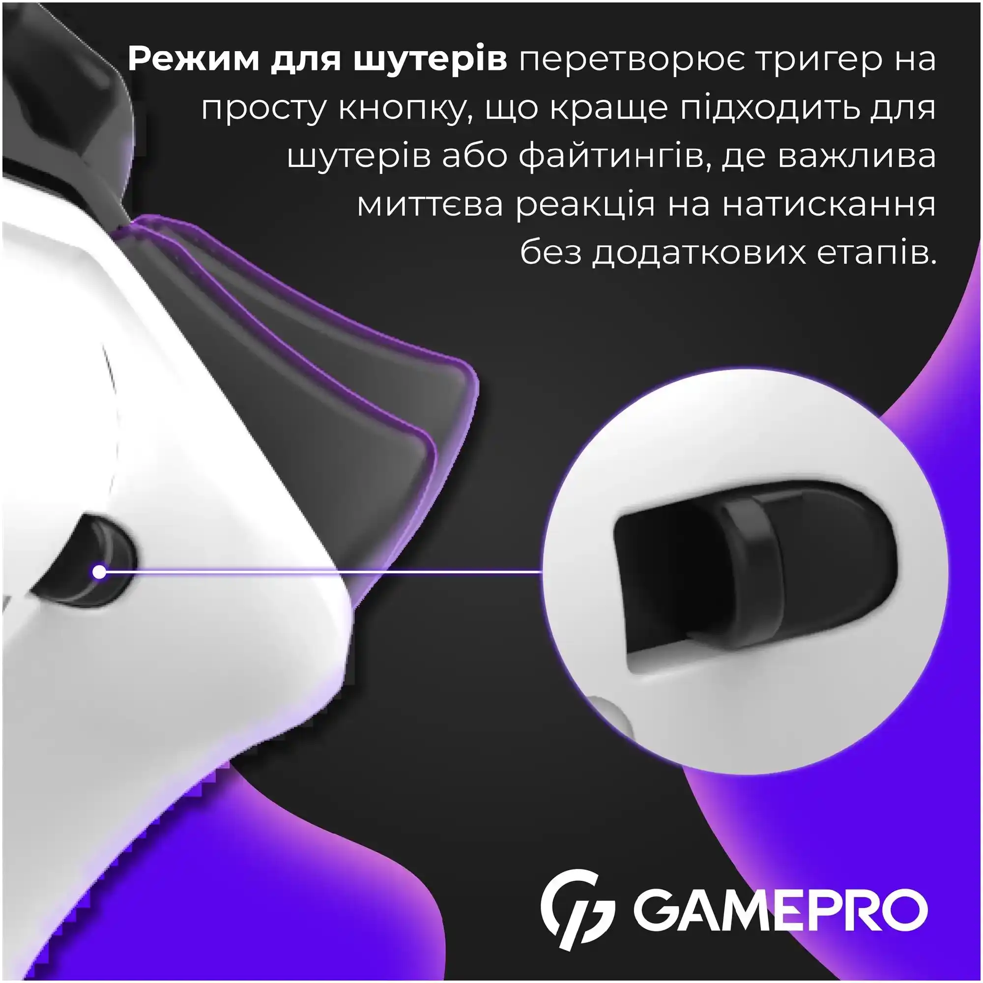 Купити Геймпад GamePro із зарядною станцією 2.4G/BT 5.1/USB (Switch/PC/PS/iOS/Android) RGB White (GPS20W) - фото 10