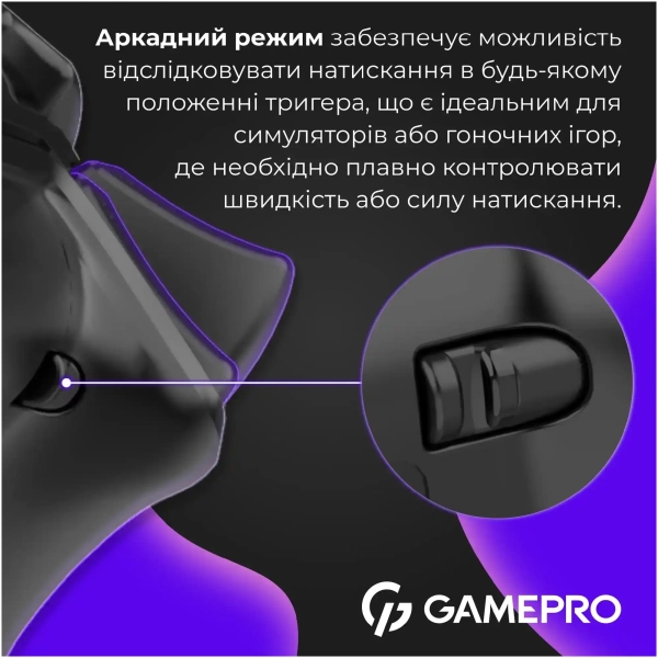 Купити Геймпад GamePro із зарядною станцією 2.4G/BT 5.1/USB (Switch/PS/PC/iOS/Android) RGB Black (GPS20BDOC - фото 11