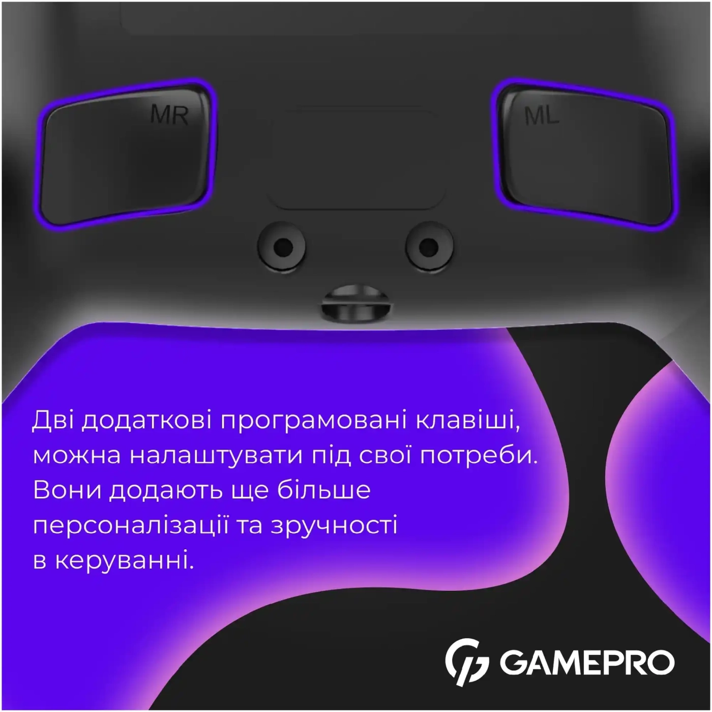 Купити Геймпад GamePro із зарядною станцією 2.4G/BT 5.1/USB (Switch/PS/PC/iOS/Android) RGB Black (GPS20BDOC - фото 12