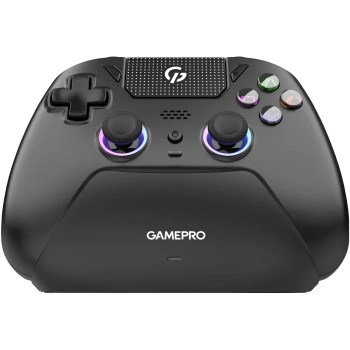Купить Геймпад GamePro с зарядной станцией 2.4G/BT 5.1/USB (Switch/PS/PC/iOS/Android) RGB Black (GPS20BDOC - фото 1