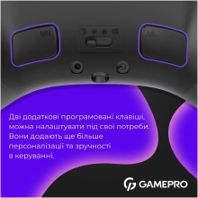 Купити Геймпад GamePro із зарядною станцією BT 5.3/USB/2.4 ГГц (Switch/PC/iOS/Android) RGB Black (GPX13BDOC - фото 13