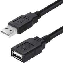 Купити Кабель ColorWay подовжувач USB 2.0 AM / AF 1.8 м Black (CW-CBUF076-BK) - фото 1