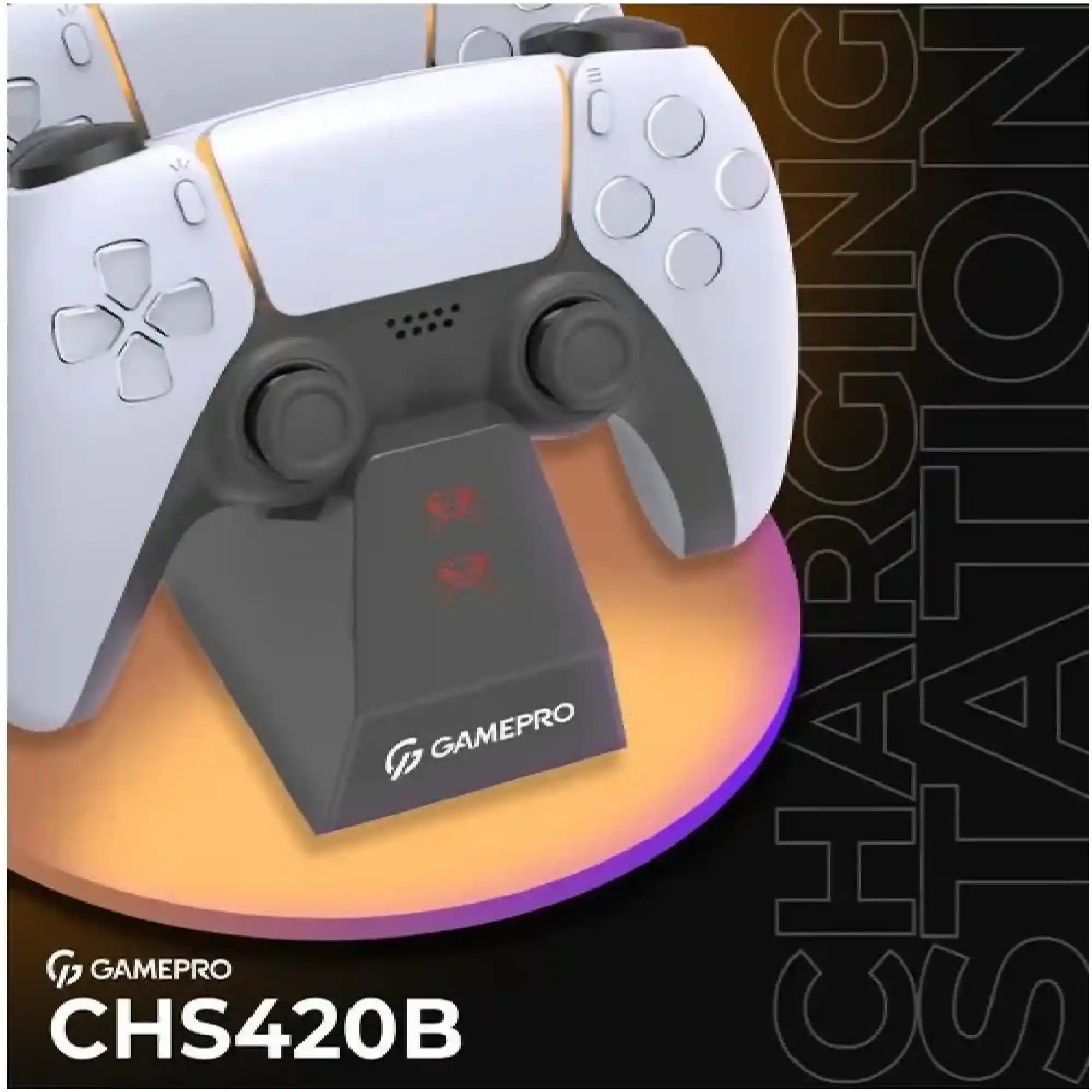 Купити Зарядна станція GamePro CHS420B DualSense PS5 Black (CHS420B) - фото 4