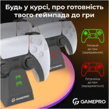 Купити Зарядна станція GamePro CHS420B DualSense PS5 Black (CHS420B) - фото 7