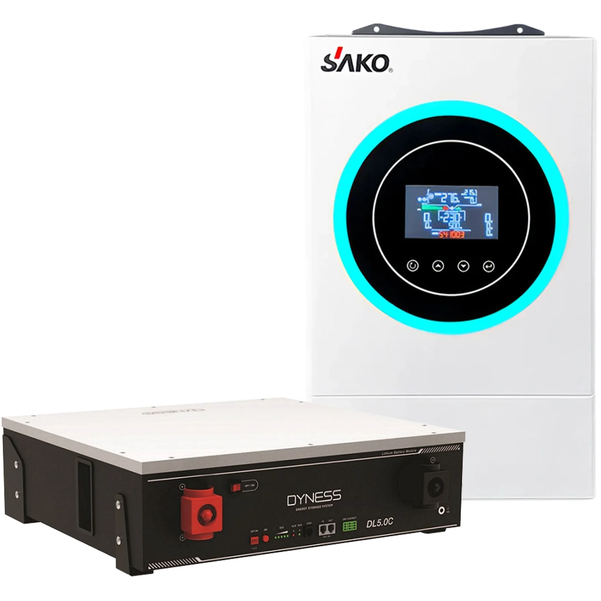 Купити Система зберігання енергії SAKO SV-1SN6.2К1-LDY5.1K1-1 6.2kW 5.12kWh 1BAT LiFePO4 6000 циклів - фото 1