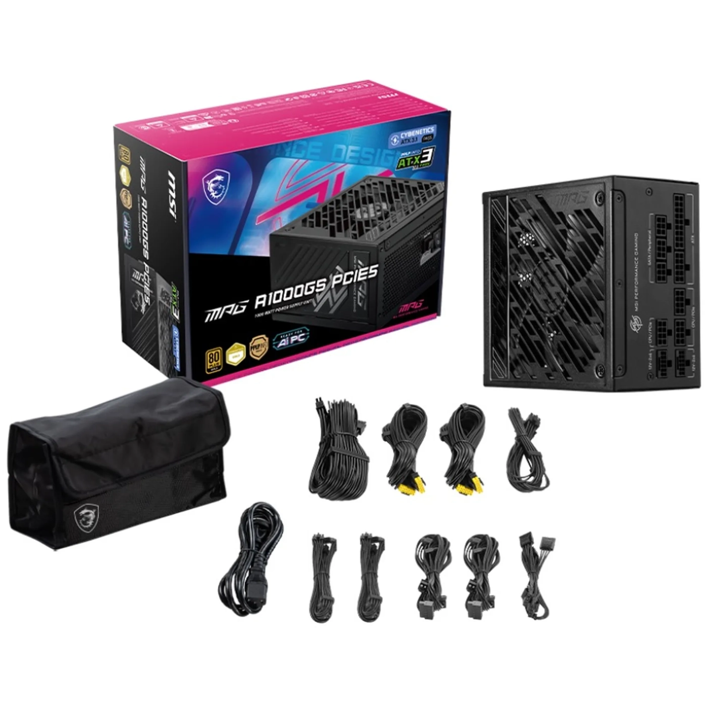 Купити Блок живлення MSI MPG A1000GS PCIE5 1000W 80+ Gold - фото 5