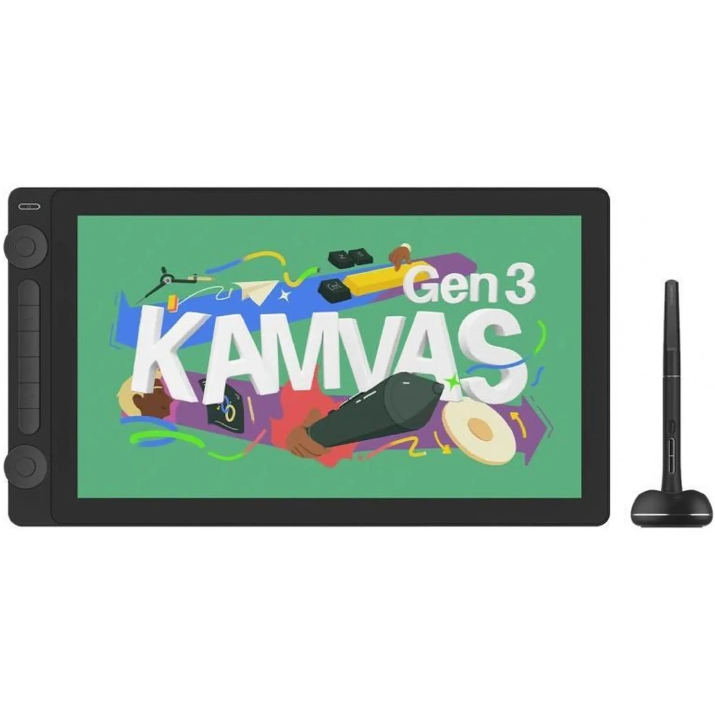 Купити Графічний планшет Huion Kamvas 16 Gen3 + перчатка (GS1563) - фото 1