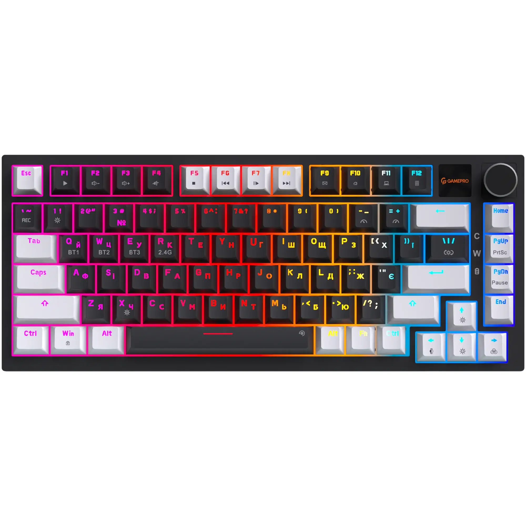 Купити Клавіатура GamePro Asgard Valhalla Pro 75% Rainy switches (MK160B-D-Pro) - фото 1