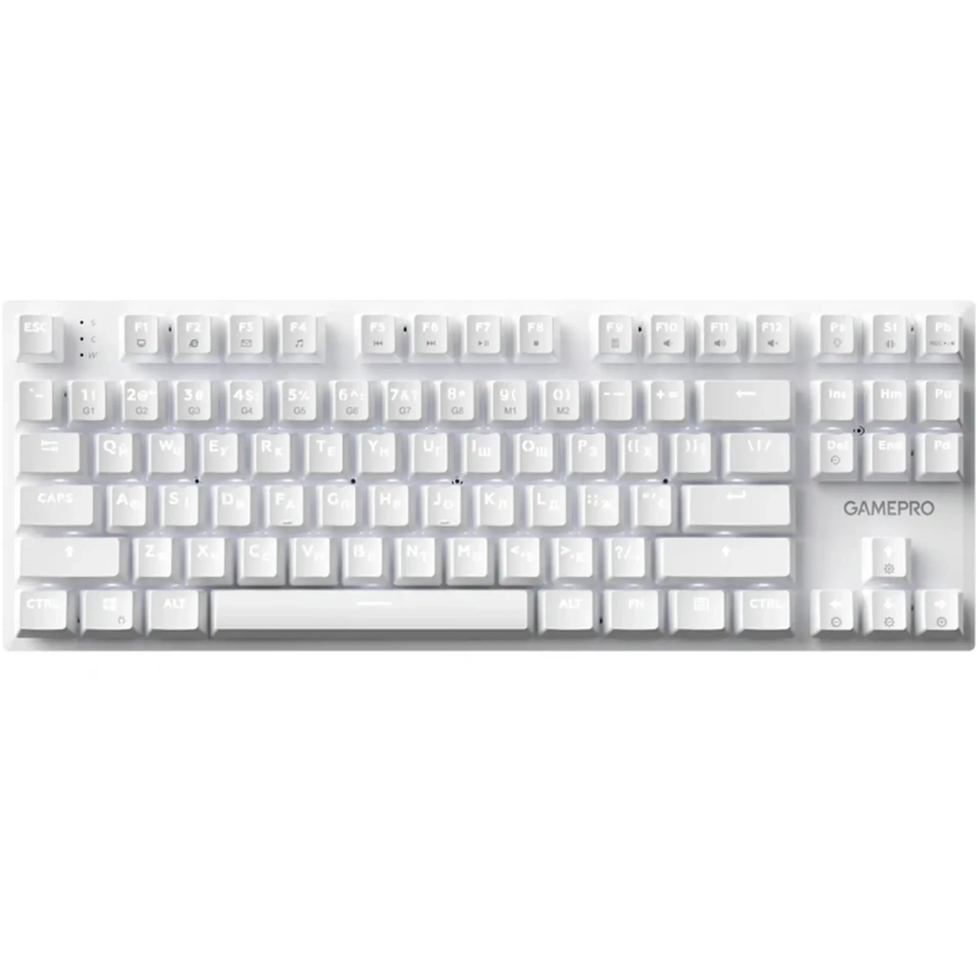 Купити Клавіатура GamePro Genesis Joker 87% Red switches (MK124W) - фото 1