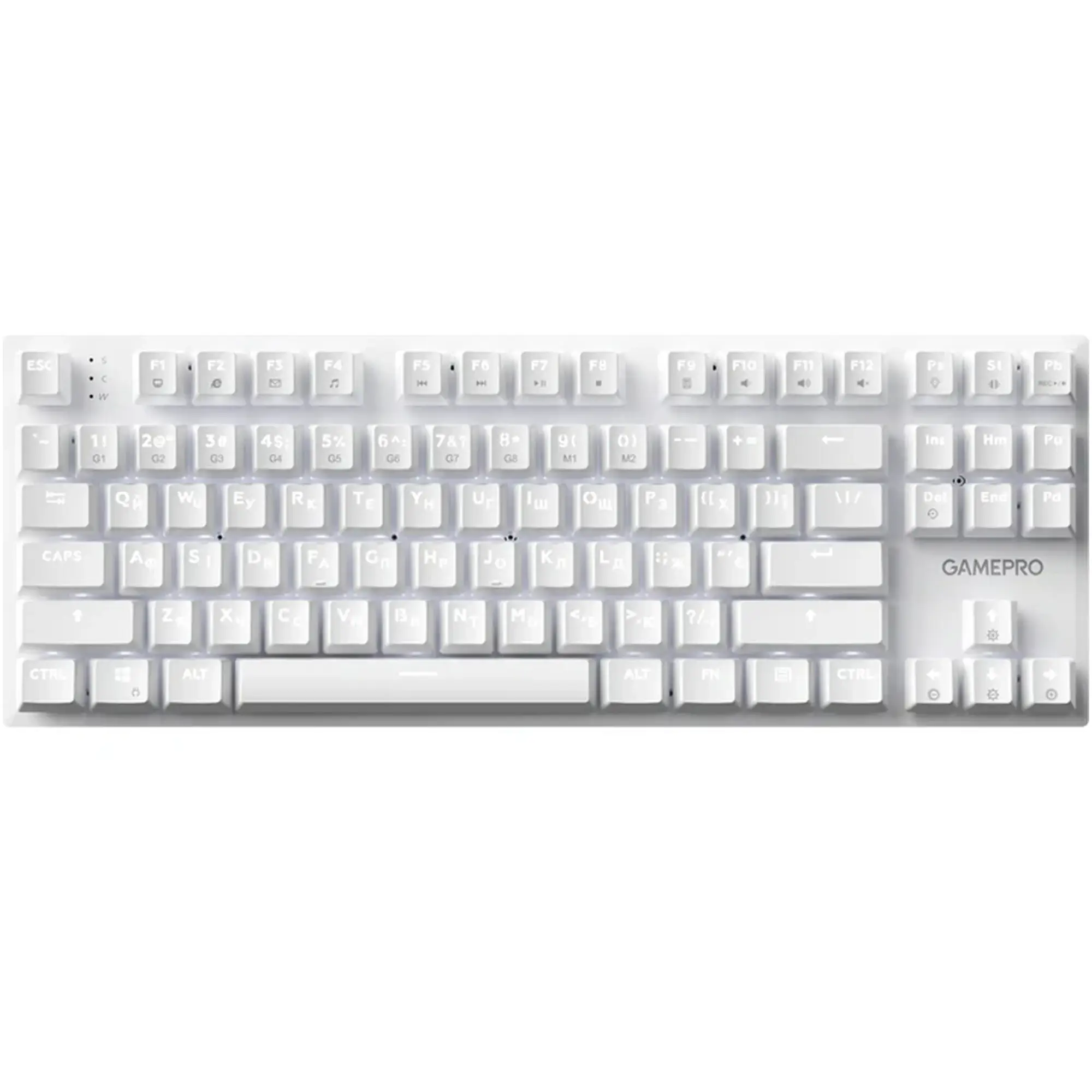 Купити Клавіатура GamePro Genesis Joker 87% Red switches (MK124W) - фото 1