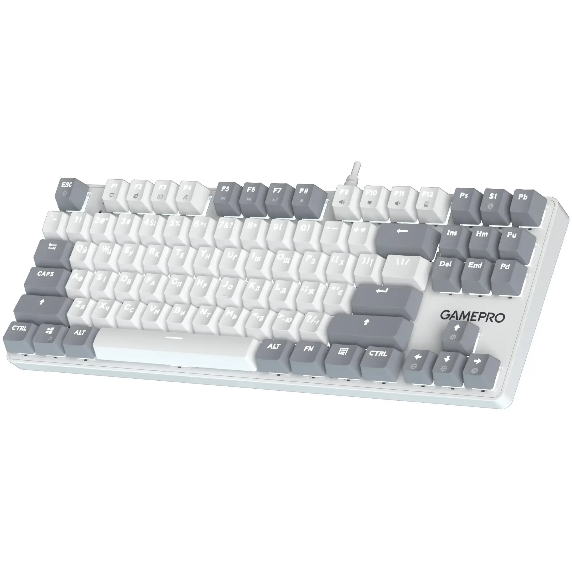 Купити Клавіатура GamePro Genesis Metallic 87% Red switches (MK110W) - фото 3