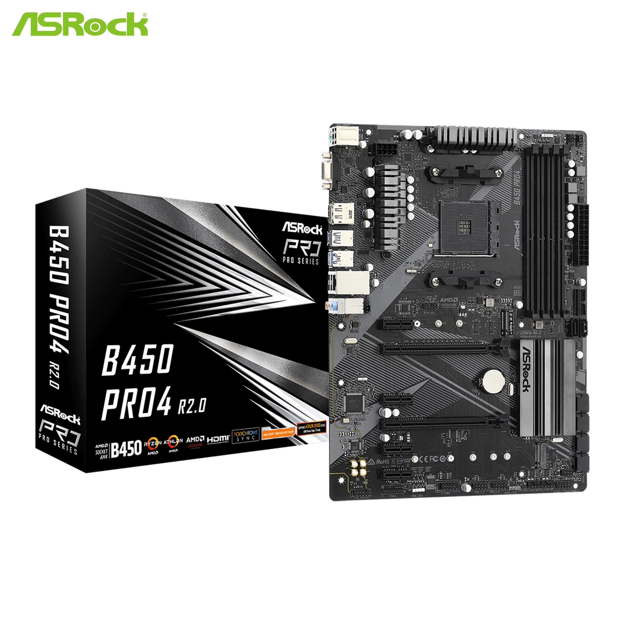 Купити Материнська плата ASRock B450 Pro4 R2.0 - фото 4
