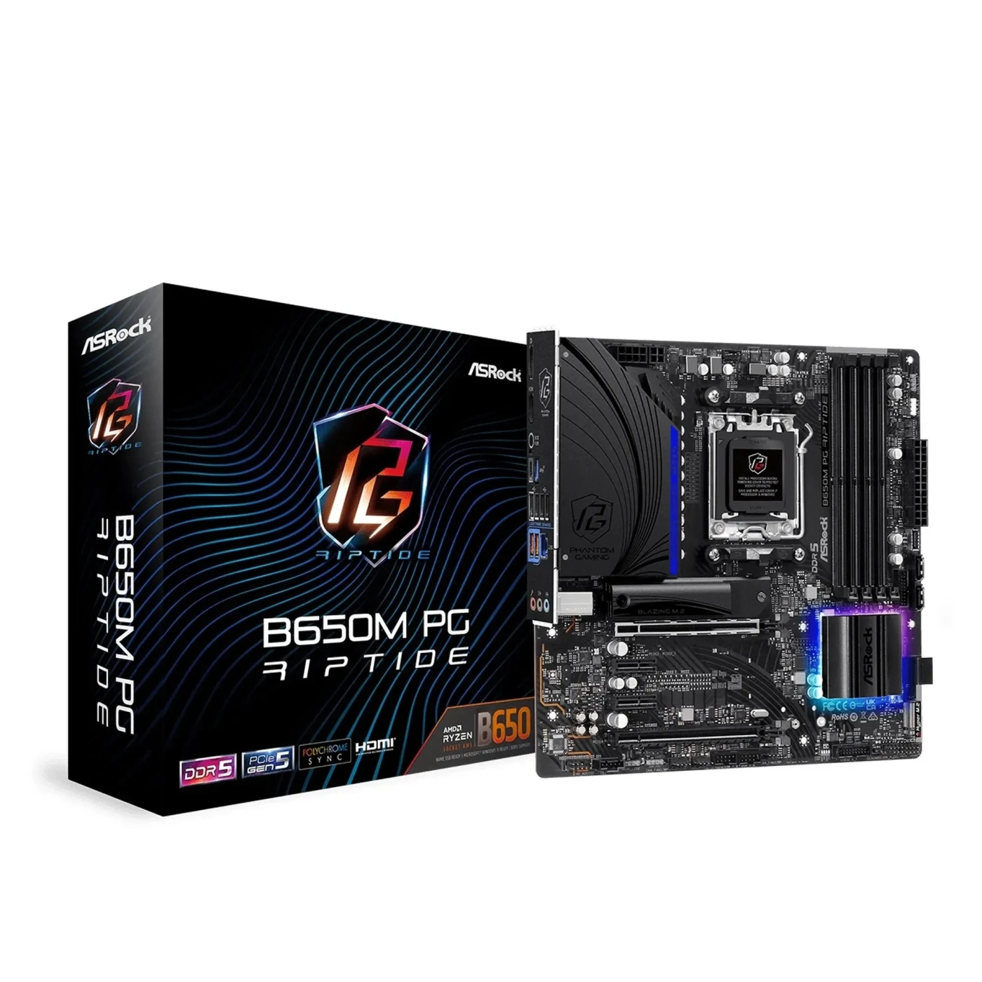 Купити Уцінка Материнська плата AsRock B650M PG RIPTIDE (H4M0XB119452) - фото 1