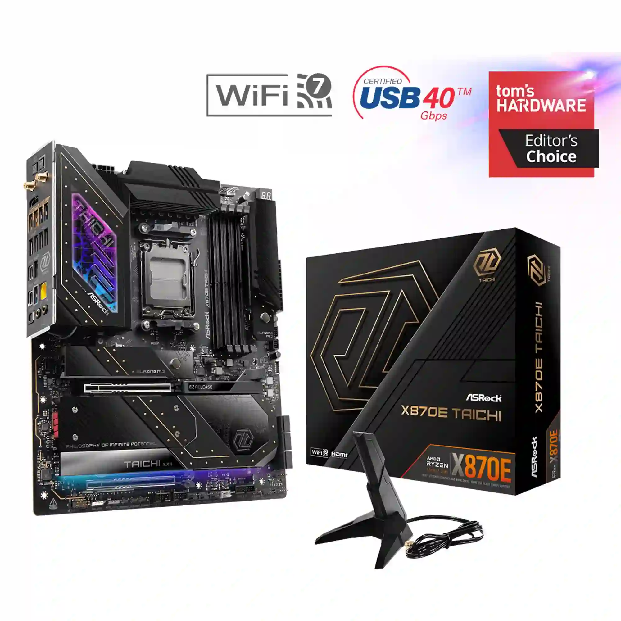 Купить Материнская плата ASRock X870E TAICHI - фото 9