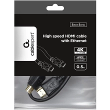 Купити Кабель Cablexpert HDMI V.2.0, 4К 60Гц, 0,5м Black (CC-HDMI4L-0.5M) - фото 3