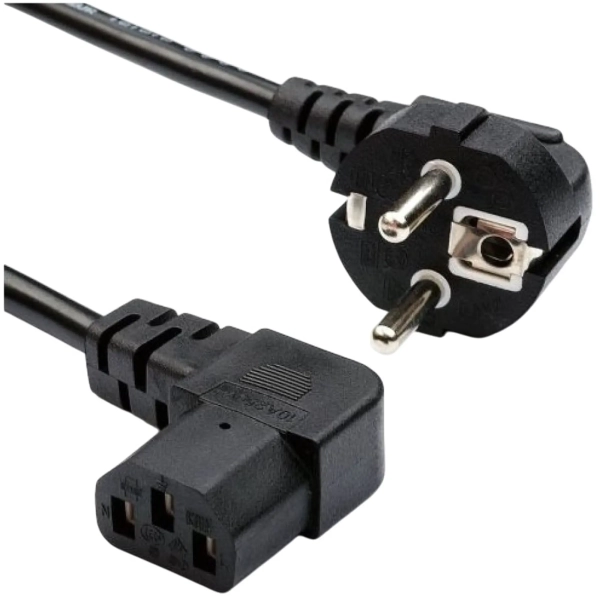 Купить Кабель питания ATCOM CEE 7/7 - C13 1.8м угловой (15270) - фото 2