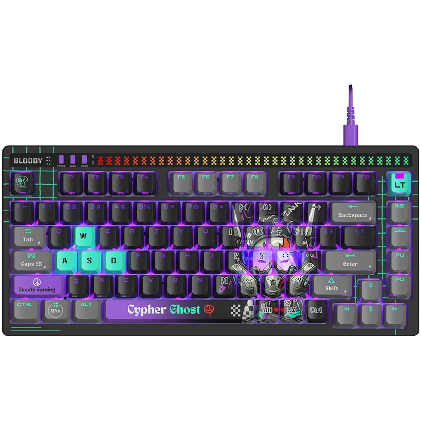 Купить Клавиатура A4Tech AT75 RGB Cypher Ghost - фото 1