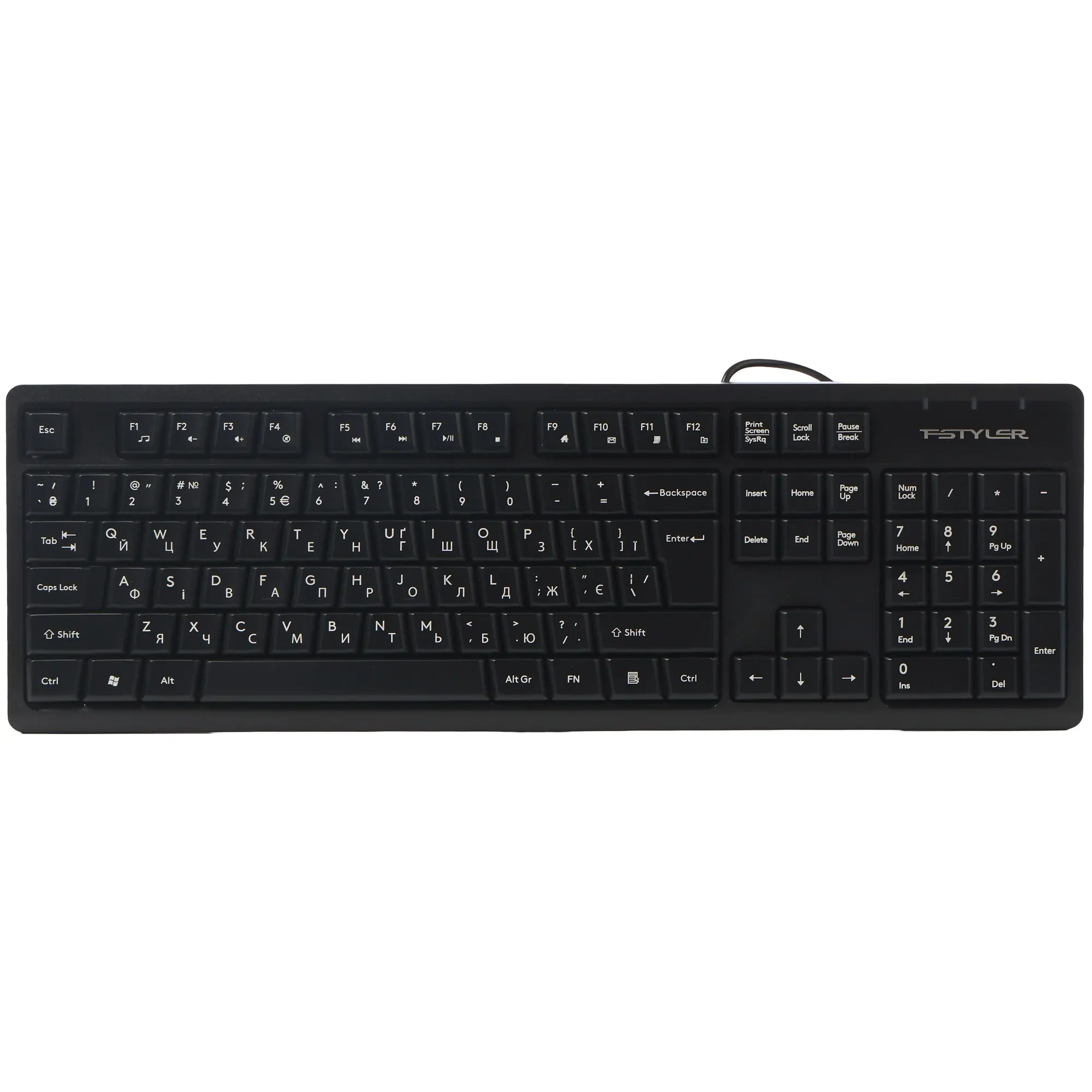 Купити Клавіатура A4Tech Fstyler FKS12 Black - фото 1