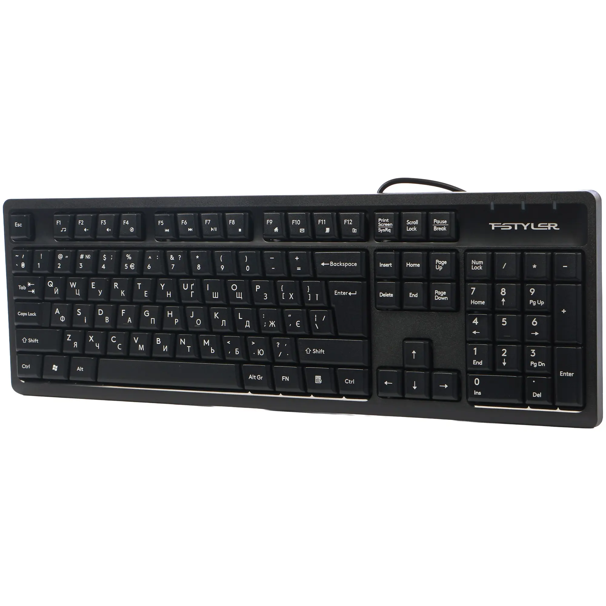 Купити Клавіатура A4Tech Fstyler FKS12 Black - фото 2