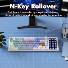 Купить Клавиатура Ajazz AKP815 Red Switch White/Blue/Orange (AKP815-R-WBO) - фото 7