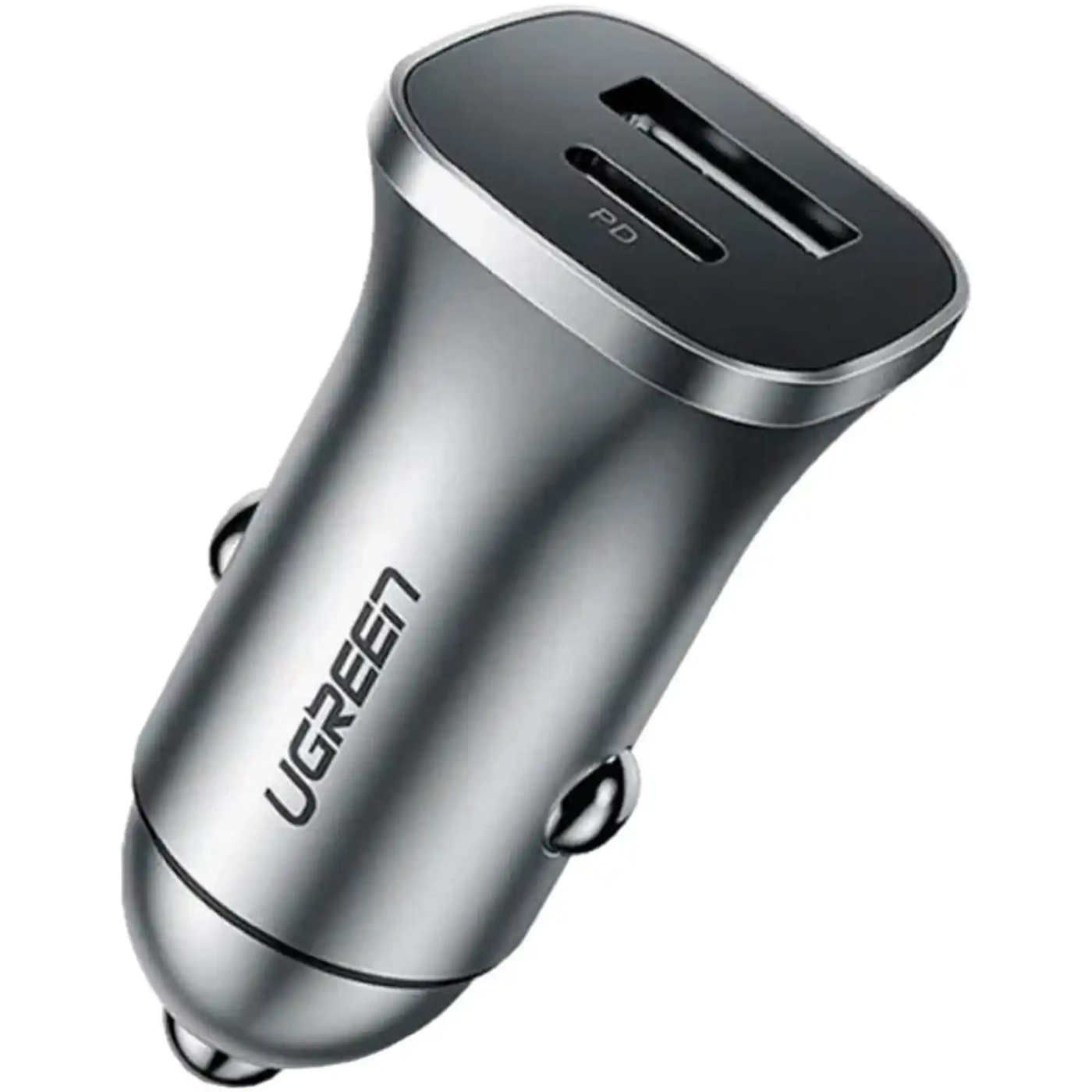 Купить Автомобильное зарядное устройство UGREEN CD130 2xUSB 30W (USB-C + USB-A) (40858) - фото 2