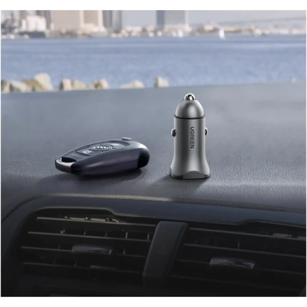 Купить Автомобильное зарядное устройство UGREEN CD130 2xUSB 30W (USB-C + USB-A) (40858) - фото 3