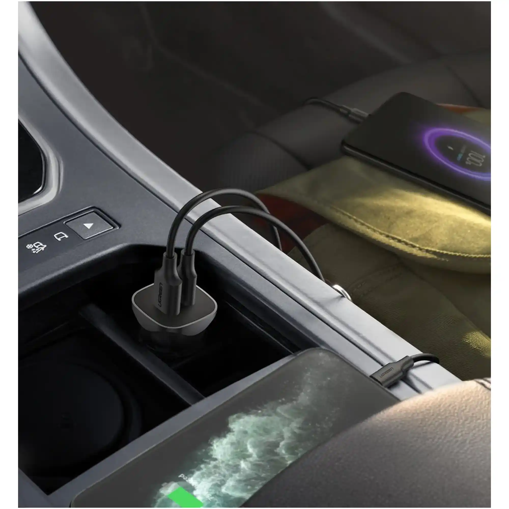 Купить Автомобильное зарядное устройство UGREEN CD130 2xUSB 30W (USB-C + USB-A) (40858) - фото 4