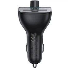 Купить Автомобильное зарядное устройство UGREEN CD229 3xUSB 31,5W (USB-C+2xUSB-A) BT Transmitter + TF black (80910) - фото 2