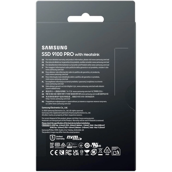 Купити SSD диск Samsung 9100 Pro 8TB with Heatsink M.2 (MZ-VAP8T0CW) - фото 4