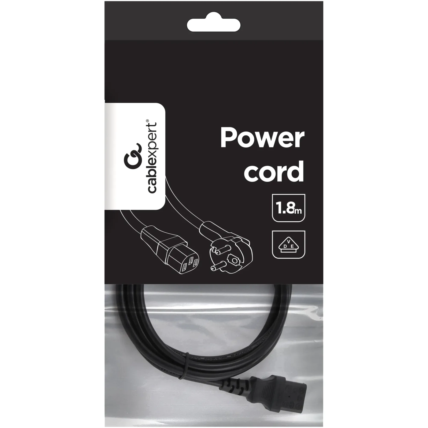 Купити Кабель живлення Cablexpert PC-186-VDE 3*0.75 мм кв. 1.8м (8716309010184) - фото 4