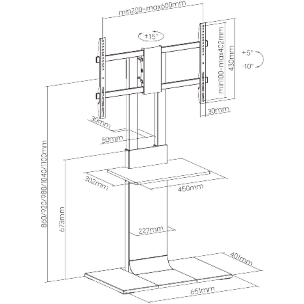 Купить Стойка с креплением для телевизора OfficePro TVS535 - фото 11