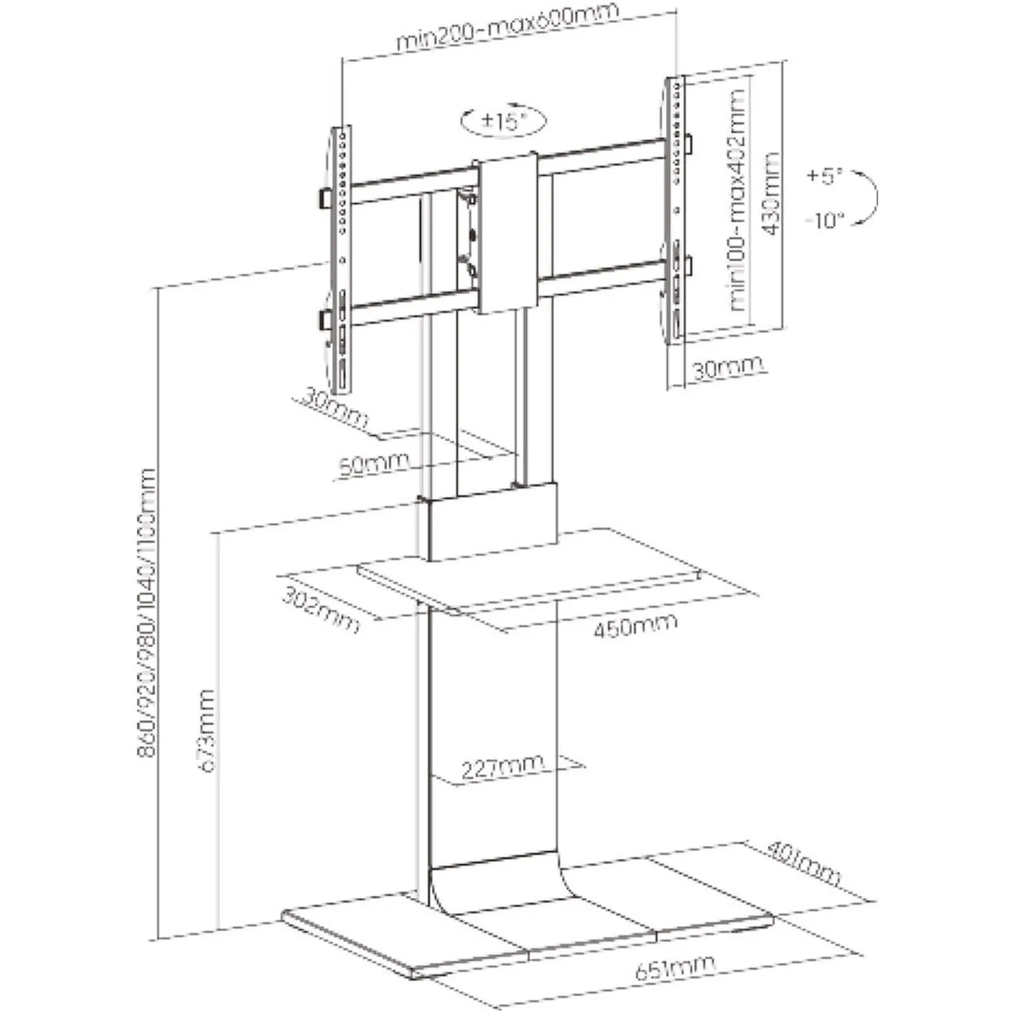 Купить Стойка с креплением для телевизора OfficePro TVS535 - фото 11