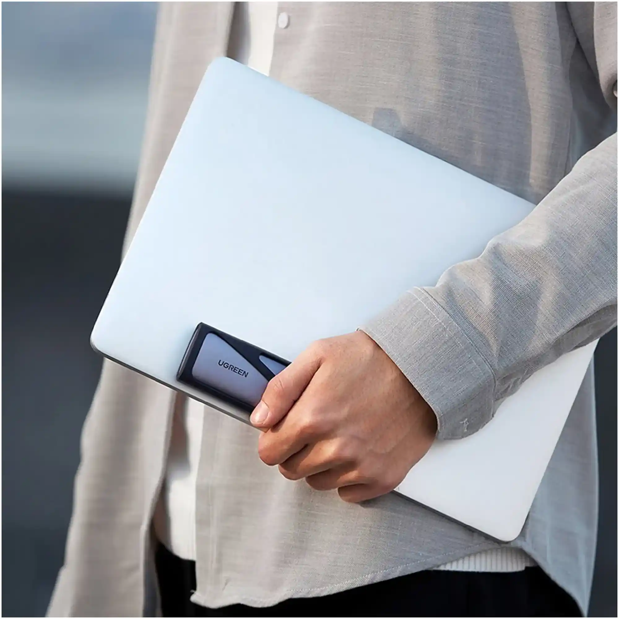 Купити Зовнішня кишеня для SSD M.2 (NVME) M-KEY UGREEN 3.1 GEN2 CM400 Gray with C to C and C to A cable (90264) - фото 6