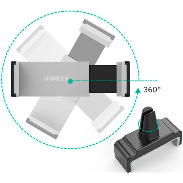 Купити Автомобільний тримач UGREEN LP120 Gray/Black (30283) - фото 3