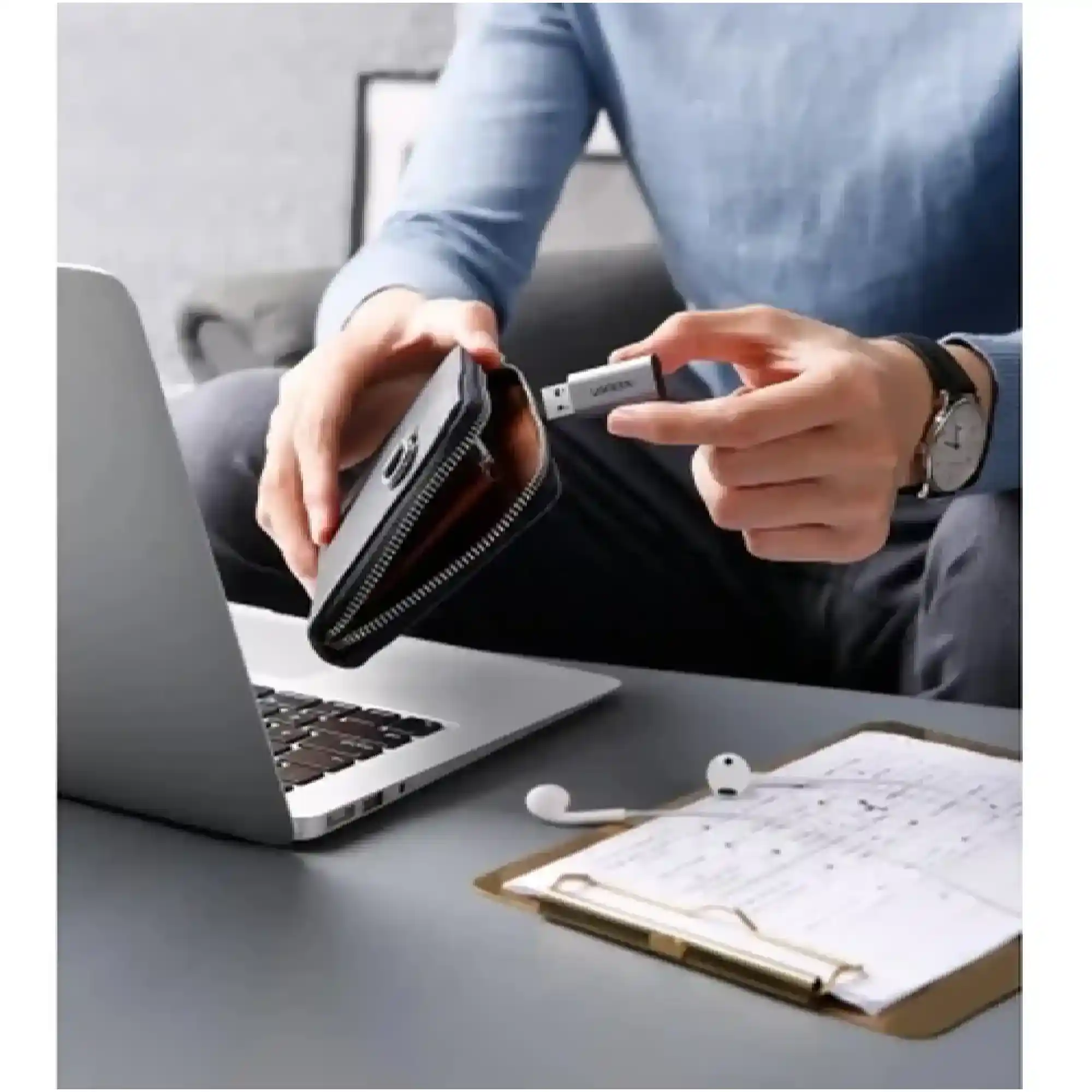 Купить Звуковая карта Ugreen CM383 Grey (80864) - фото 2