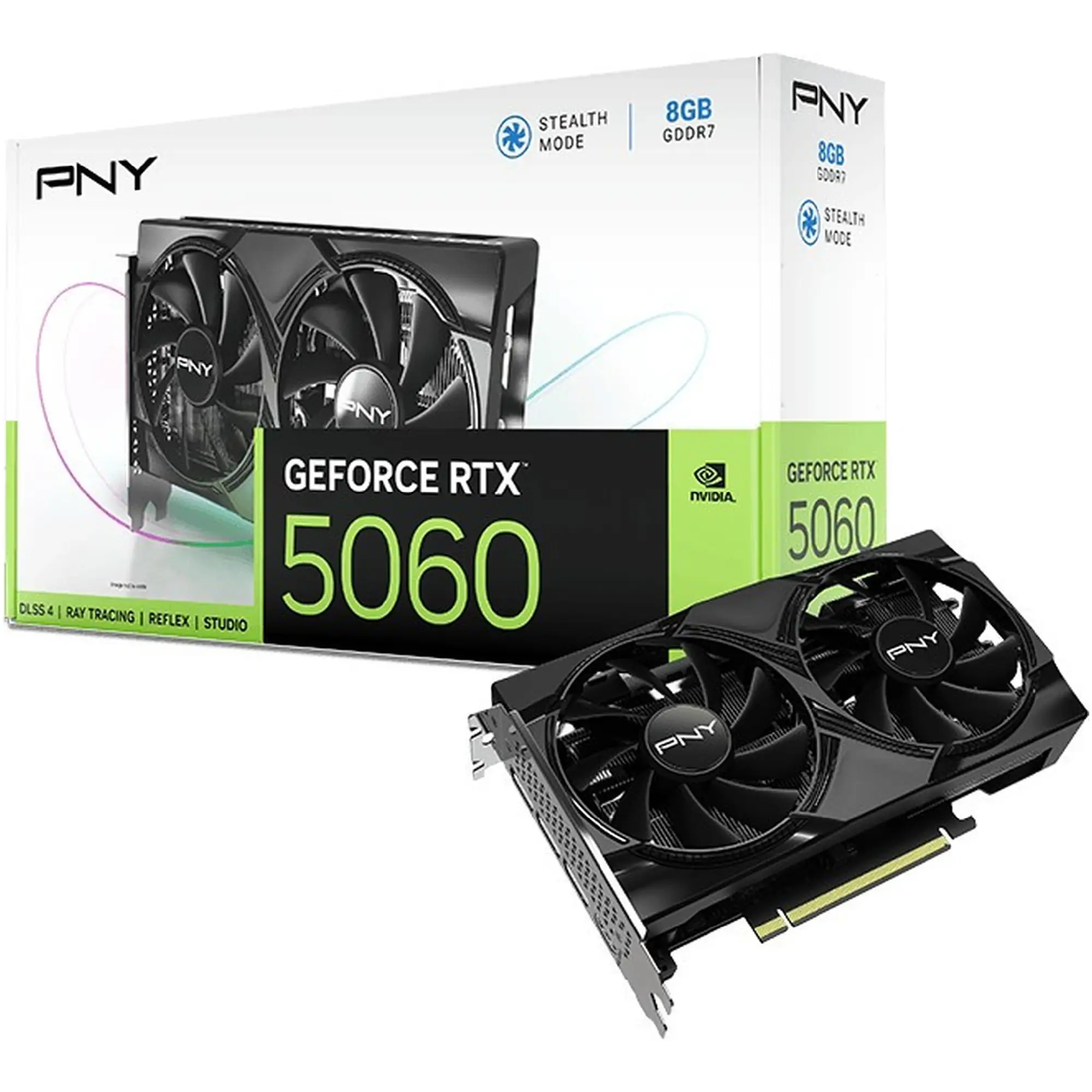 Купить Видеокарта PNY Nvidia GeForce RTX 5060 Dual Fan GPU 8G (VCG50608DFXPB1) - фото 8