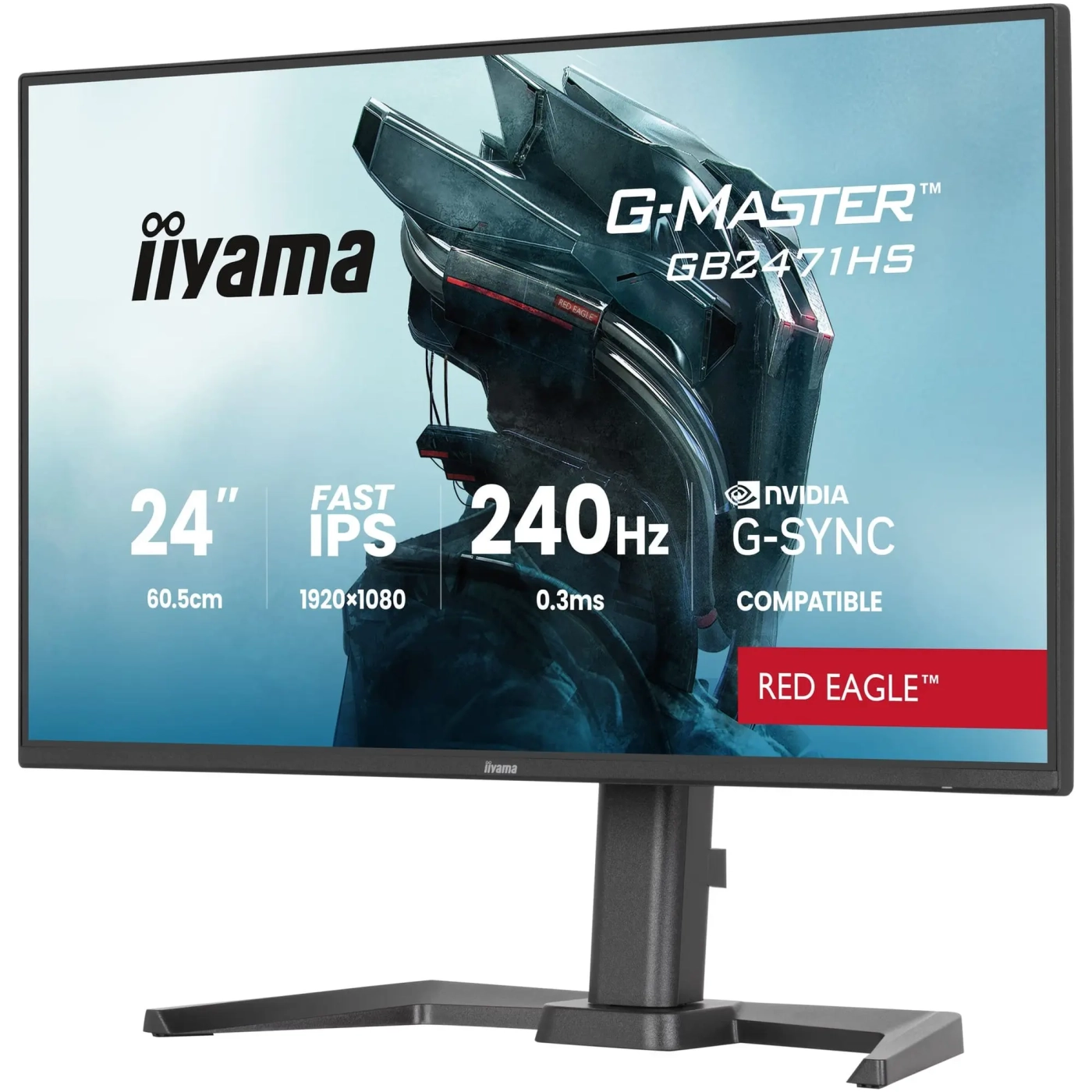 Купити Монітор 23.8" IiyamaG-Master Red Eagle GB2471HS-B1 - фото 3