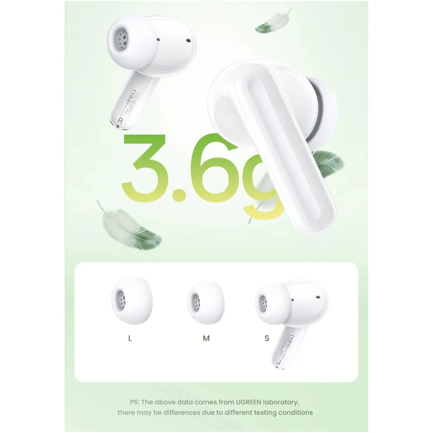 Купити Навушники Ugreen WS207 HiTune P3 White (UGR-45110) - фото 3