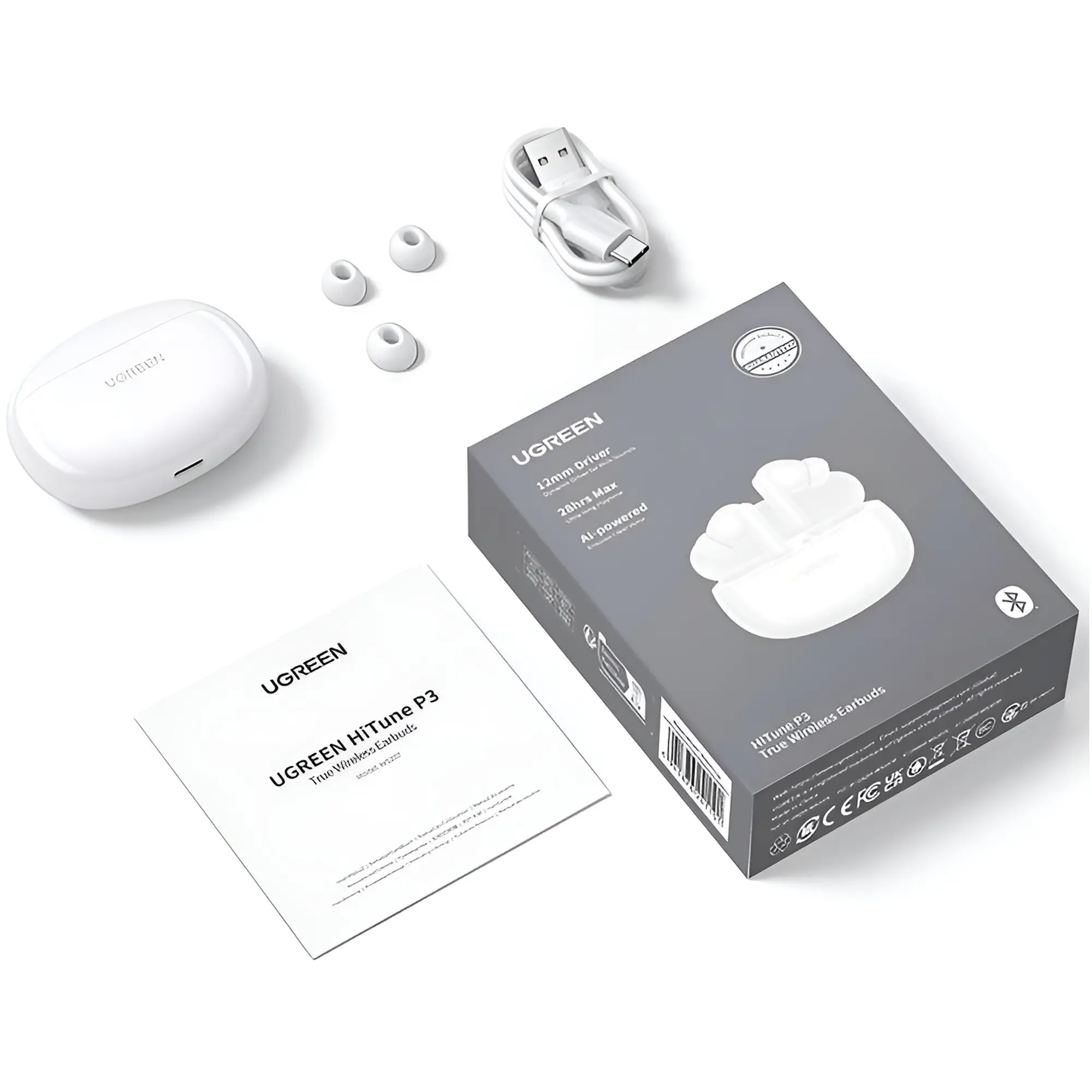 Купити Навушники Ugreen WS207 HiTune P3 White (UGR-45110) - фото 10