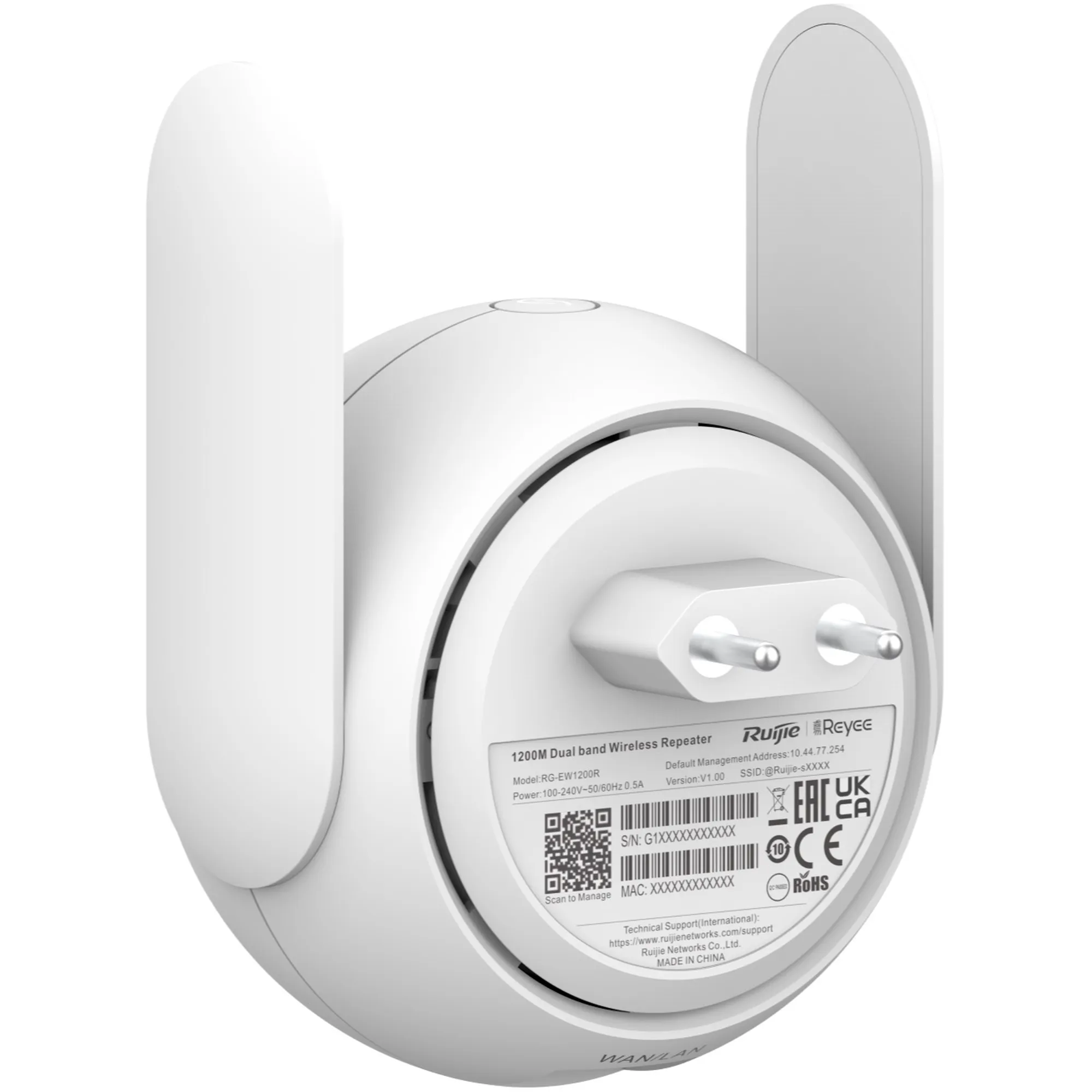 Купить Точка доступа Wi-Fi Ruijie Reyee RG-EW1200R - фото 3