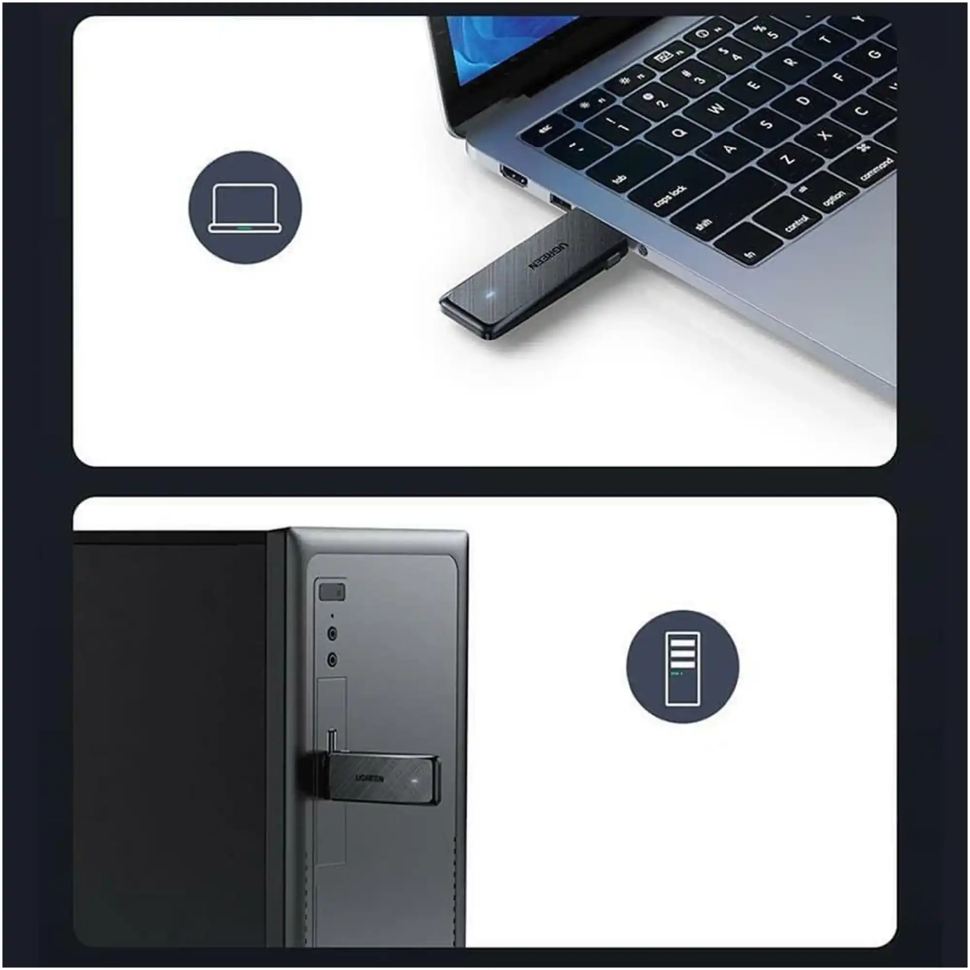 Купить Wi-Fi адаптер Ugreen CM492 AC1300 (50340) - фото 4