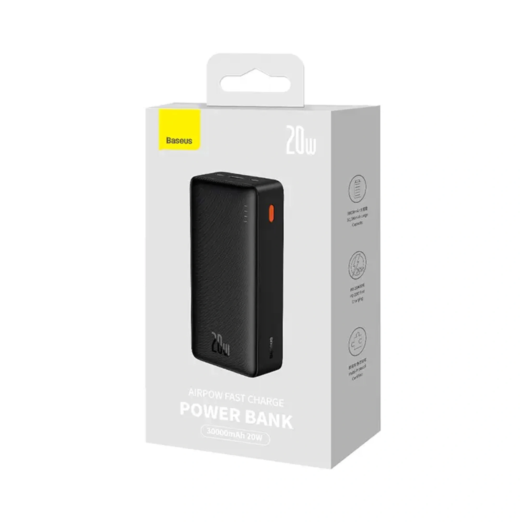 Купить Павербанк УМБ Baseus Airpow 30000mAh 20W Overseas Edition Black (PPQD090101) - фото 6