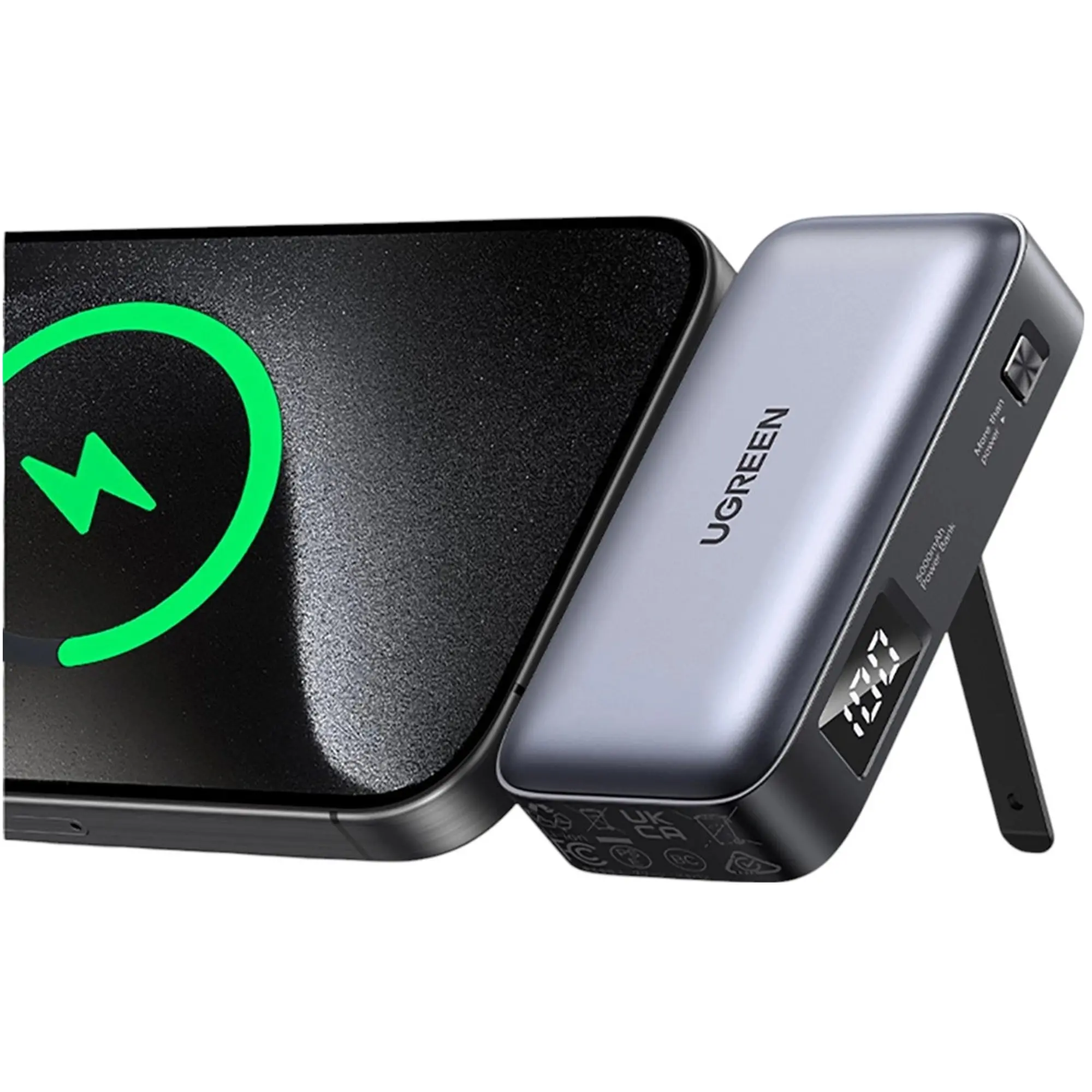 Купить Павербанк УМБ UGREEN PB503 Mini 22.5W 5000mAh Gray (UGR-35338) - фото 3