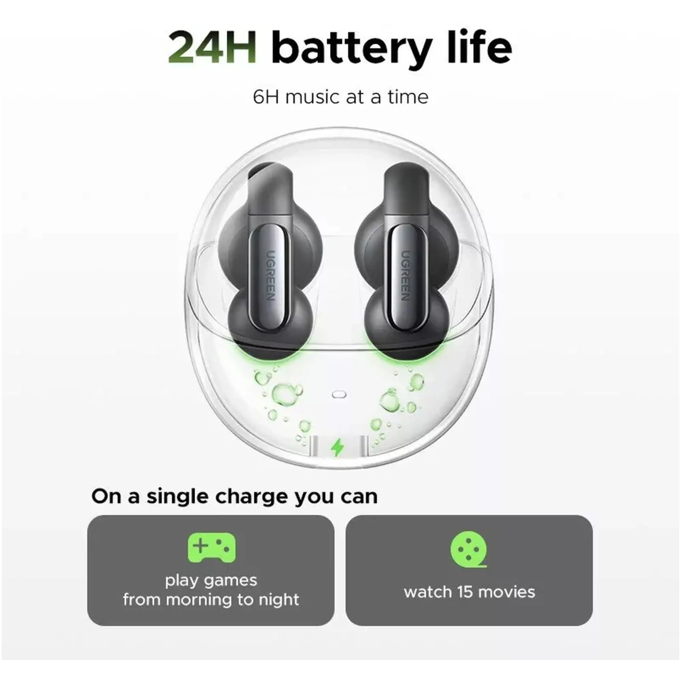 Купити Навушники Ugreen WS210 HiTune S5 Black (UGR-45760) - фото 5