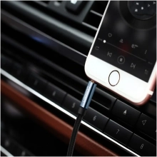 Купити Кабель UGREEN AV112 Angled Cable 3.5mm Male to 3.5mm Male Cable Gold Plated Metal Case with Braid 1m Blue (60179) - фото 4