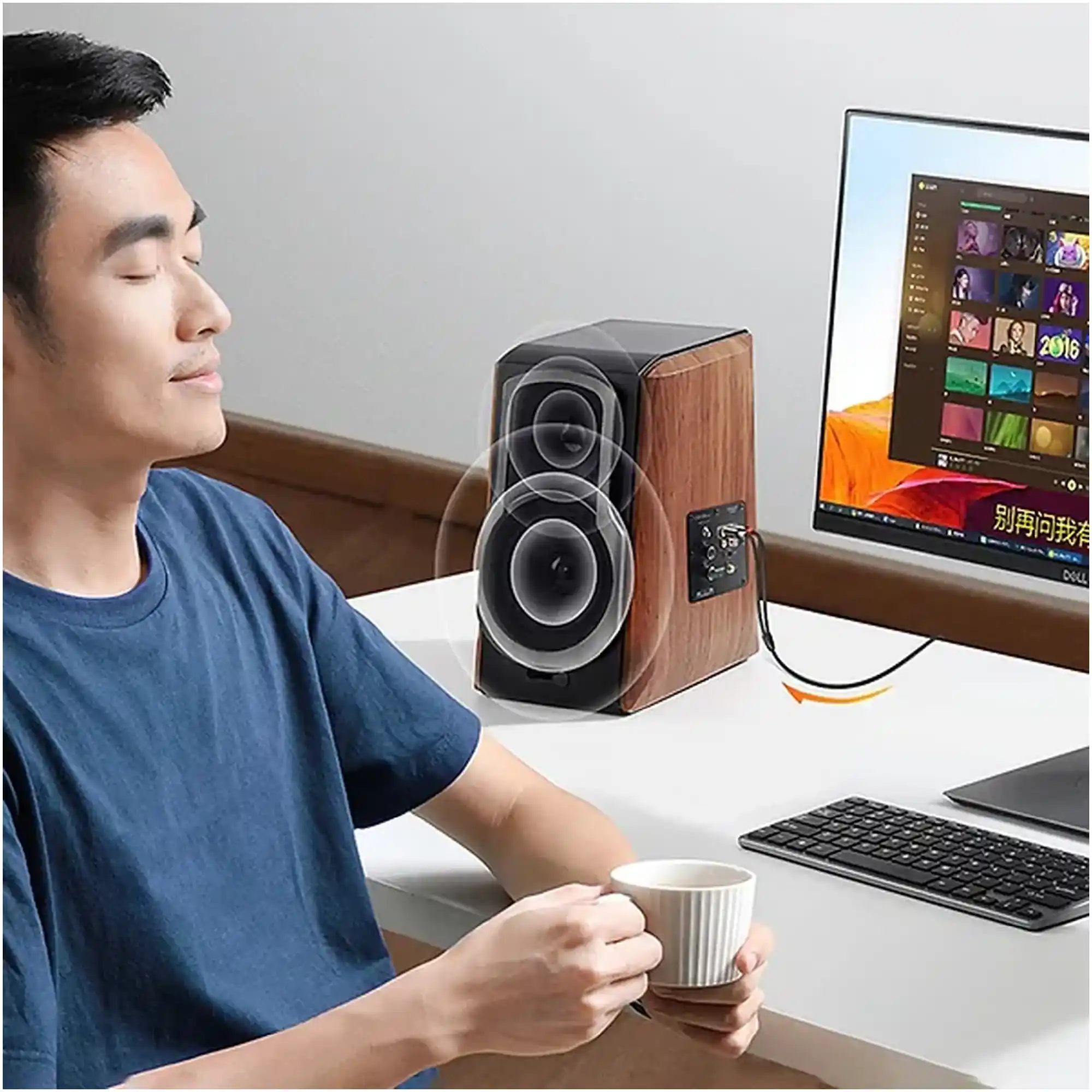 Купить Кабель UGREEN AV116 3.5mm Male to 2 RCA Male Cable 5m Black (10591) - фото 7