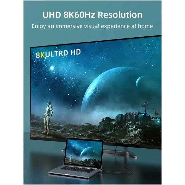 Купити Кабель Cabletime Premium 8K 60Hz DisplayPort 2м Black (CD11L) - фото 2